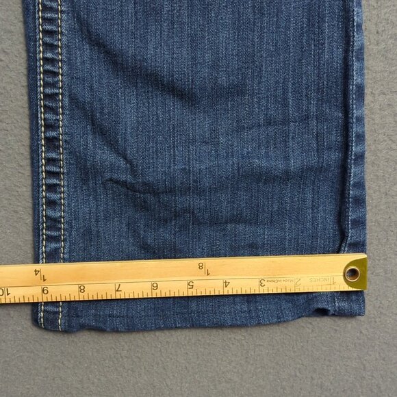 Ariat Jeans Women's 32L Blue Ruby Boot Cut Western Denim Cowgirl Rodeo Hemmed - Picture 12 of 16